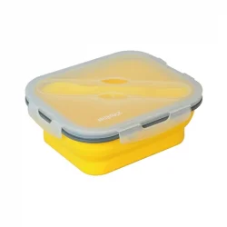 SİLİKON KATLANABİLİR TEK GÖZLÜ YEMEK SETİ