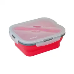 SİLİKON KATLANABİLİR TEK GÖZLÜ YEMEK SETİ