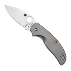 Spyderco C123tip Sage Titanium Caki