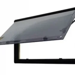 SUGA 110x45 cm Çift Akrilik Amortisörlü Karavan Cam Pencere Sineklik & Güneşlikli