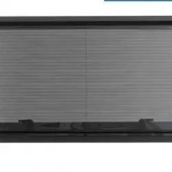 SUGA 110x45 cm Çift Akrilik Amortisörlü Karavan Cam Pencere Sineklik & Güneşlikli