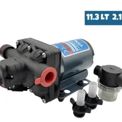 SUGA Karavan & Tekne Hidrofor Pompası 12V 11,3 L/dk 31 PSI / 2,1 Bar