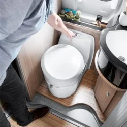 Thetford C223-CS 12V Kasetli Döner Tuvalet (Servis Kapağı Dahil)