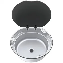 Thetford Cam Kapaklı Yuvarlak Eviye