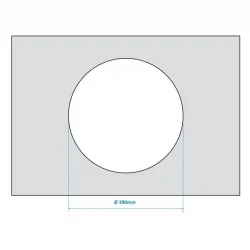 Thetford Cam Kapaklı Yuvarlak Eviye