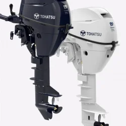 TOHATSU MFS 9.9 CYW EPL 9.9 HP Beluga Beyaz Uzun Şaft Elektrikli Marşlı Uzaktan Kumandalı EFI Deniz Motoru