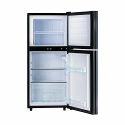 U-Frigo 108 Lt Limited Edition 12/24v Kompresörlü Buzdolabı Temperli Cam Kapak Siyah