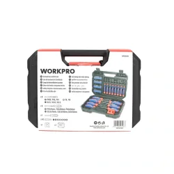 WORKPRO WP200518 56 Parça CR-V Manyetik Profesyonel Tornavida & Bits Uç Seti