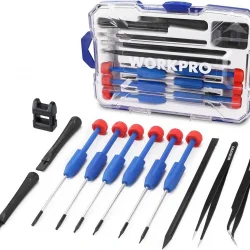 WORKPRO WP200531 12 Parça CR-V Elektronikçi Hassas Profesyonel Onarım Seti