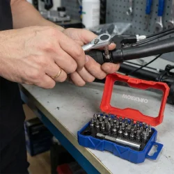 WORKPRO WP200534 32 Parça 1/4’ Profesyonel Mini Cırcır Lokma Kollu Bits Vidalama Seti