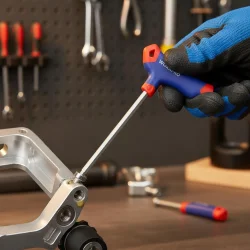 WORKPRO WP200543 8 Parça CR-V T Tipi Uzun Delikli Torx Profesyonel Allen Anahtar Takımı