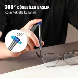 WORKPRO WP200549 6 Parça Profesyonel S2 Manyetik Saatçi Tornavida Seti