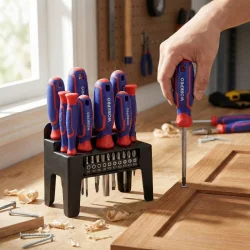 WORKPRO WP200551 21 Parça CR-V Duvar Askı Aparatlı Profesyonel Manyetik Tornavida Seti