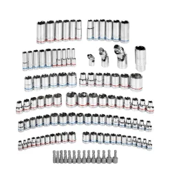 WORKPRO WP202530 1/4’ 3/8’’ 1/2’ Metrik/İnç 164 Parça Cr-V Ağır Hizmet Lokma ve Kombine Anahtar Takımı