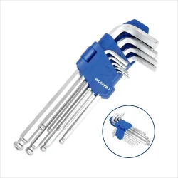 WORKPRO WP202533 1/4’ 3/8’’ 1/2’ 123 Parça Cr-V Metrik Ağır Hizmet Lokma ve Kombine Anahtar Takımı