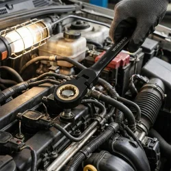 WORKPRO WP202603 8-17mm 8 Parça CR-V Profesyonel Mafsallı Cırcır Kombine Anahtar Takımı + Bez Taşıma Kılıfı