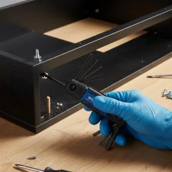 WORKPRO WP222028 8 Parça CR-V Metrik Çakı Tipi Profesyonel Allen Anahtar Takımı