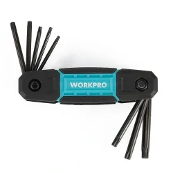 WORKPRO WP222030 8 Parça CR-V Çakı Tipi Torx Profesyonel Allen Anahtar Takımı