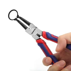 WORKPRO WP231151 180MM CR-V Eğri Uçlu Yaylı Profesyonel Dış Segman Pensesi