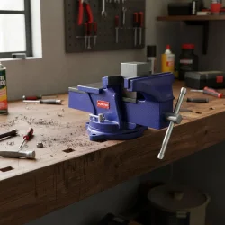 WORKPRO WP233006 125mm 360° Döner Tabanlı Örslü Profesyonel Tezgâh Mengene