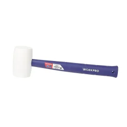 WORKPRO WP241040 57mm 450Gr PVC PP Saplı Beyaz Kauçuk Tokmak