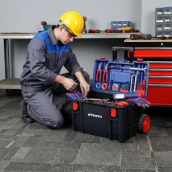 WORKPRO WP283032 54Lt 56x44,2x50cm Tekerlekli Kilitli Profesyonel Takım Çantası