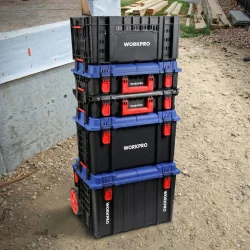 WORKPRO WP283032 54Lt 56x44,2x50cm Tekerlekli Kilitli Profesyonel Takım Çantası