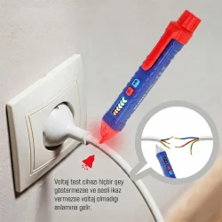 WORKPRO WP295004 12-1000 Volt AC Yüksek Hassasiyetli Profesyonel Voltaj Dedektörü