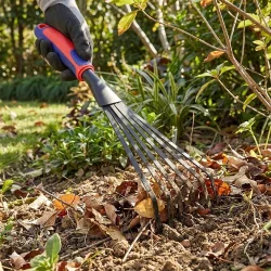 WORKPRO WP331028 360x87mm Çelik Profesyonel Mini Bahçe Tırmığı