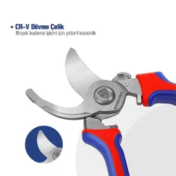 WORKPRO WP332013 220mm Bypass Cr-V Profesyonel Bağ Bahçe Dal Budama Makası