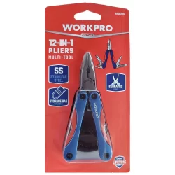 WORKPRO WP382017 12 IN 1 Çok Fonksiyonlu Profesyonel Mini Pense Seti + Taşıma Kılıfı