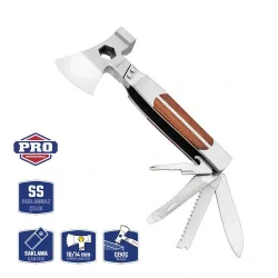 WORKPRO WP383001 12 IN 1 Çok Fonksiyonlu Profesyonel Mini Balta/Çekiç Alet Seti + Taşıma Kılıfı