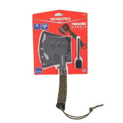 WORKPRO WP383002 250MM Çok Fonksiyonlu Kamp Baltası + Magnezyum Ateşleyici
