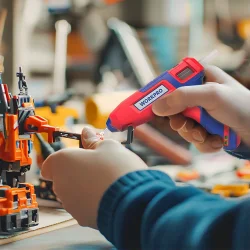 WORKPRO WP432001 7x100mm Sıcak Silikon Tabancası İçin 100 Adet Şeffaf Yedek Silikon/Mum