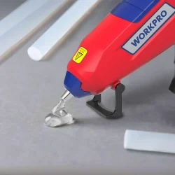 WORKPRO WP432002 11x200mm Sıcak Silikon Tabancası İçin 50 Adet Şeffaf Yedek Silikon/Mum