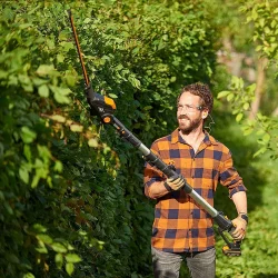 WORX WG252E 20Volt 2.0Ah Li-ion Tek Akülü 45CM Profesyonel Teleskobik Saplı Açı Ayarlı Çit Budama