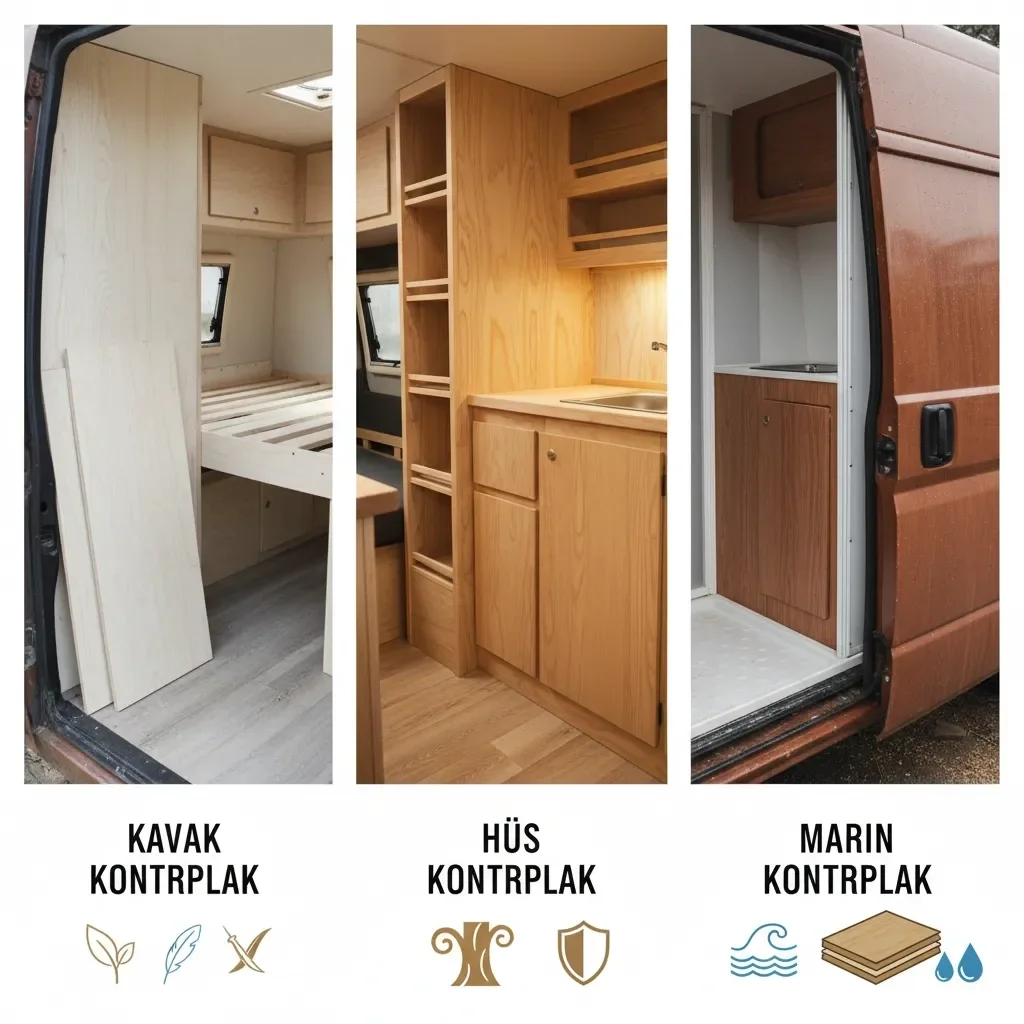 Karavanda Hangi Ahşap Kullanılmalı? Kontrplak (Kavak, Huş, Marin) Karşılaştırması