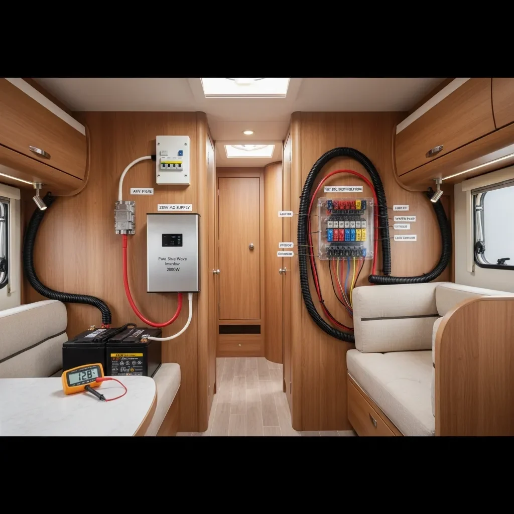 Karavan Elektrik Tesisatı Kablo Seçimi, Sigorta Kutusu ve İnverter Montajı