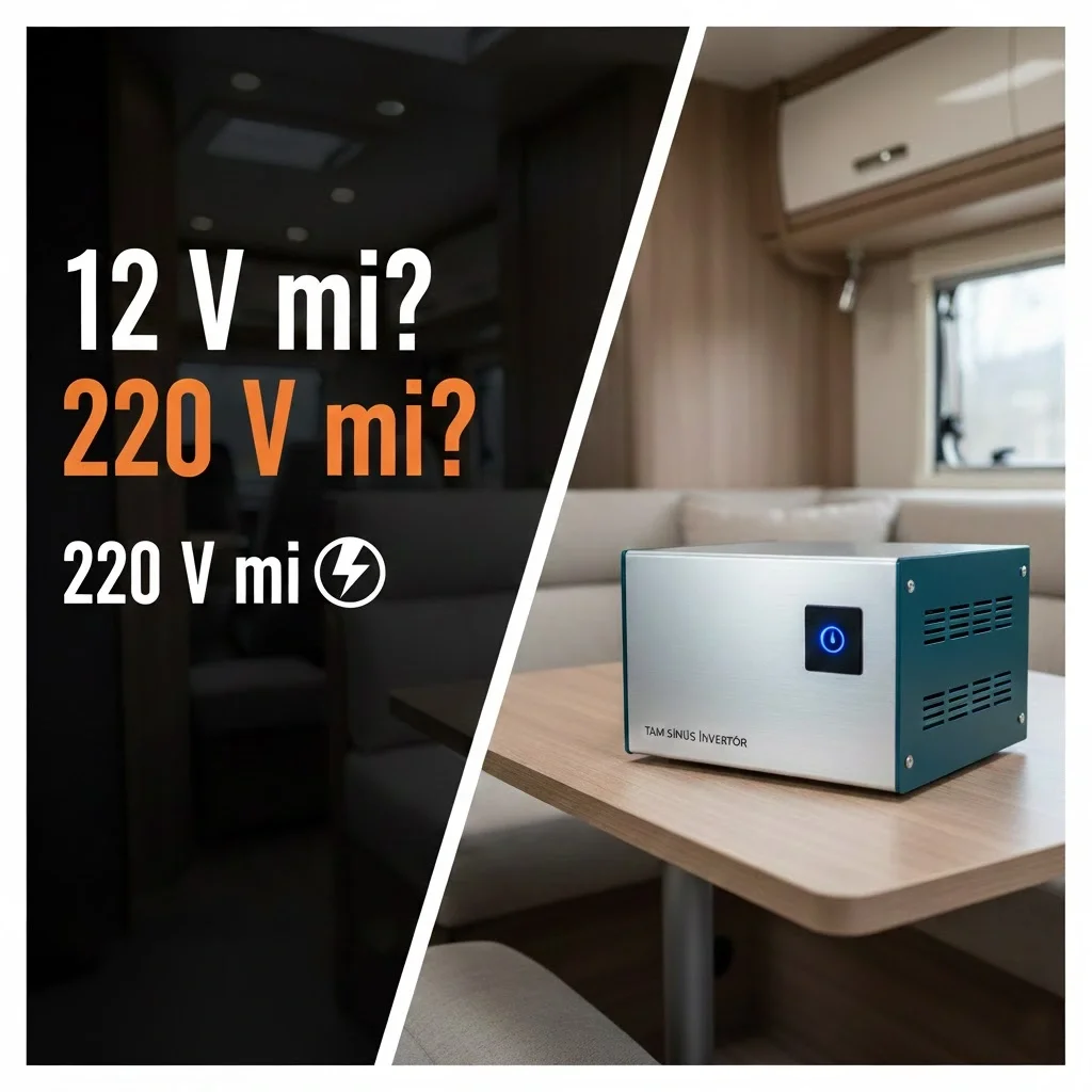 Karavanda 12 V mu 220 V mu Daha Verimli? Tam Sinüs İnvertör Kullanım Önerileri