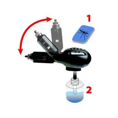 SUGA 2in1 12V-24V Tablet & Sıvı Sinek Haşere İlacı Adaptörü
