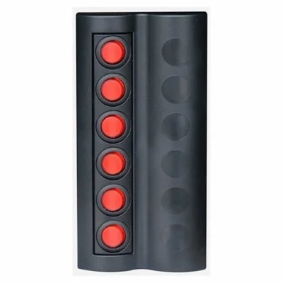 BFY Marin Sigortalı Işıklı Switch Panel - 6 Anahtarlı (90x180mm)