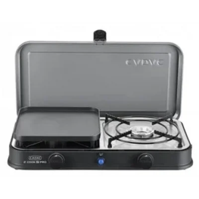 CADAC 2 Cook 2 Pro Deluxe 2’li Gazlı Ocak & Seramik Izgara 2x2 kW