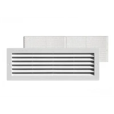 GES Karavan Buzdolabı Havalandırma Izgarası 37x13 cm Sineklikli RAL 9002