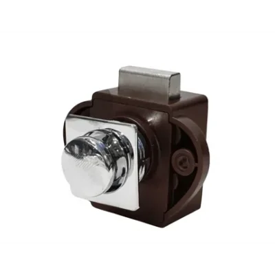 SUGA Krom Yuvarlak Bas-Çek Karavan Mobilya Kilidi 20 mm
