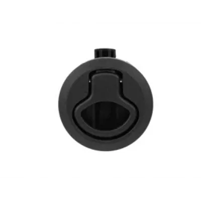 SUGA Karavan & Tekne Siyah Çevir-Aç Banyo ve Mobilya Kilidi Ø60 mm