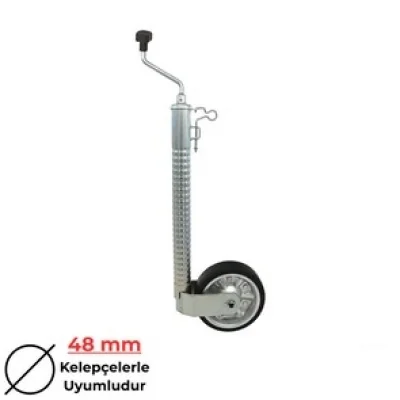Knott 350 kg Ø48 mm Tırtıklı Krikolu Ön Destek Tekeri