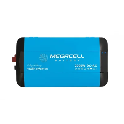 Megacell 12V 2000W Tam Sinüs İnvertör - 4000W Tepe Güç