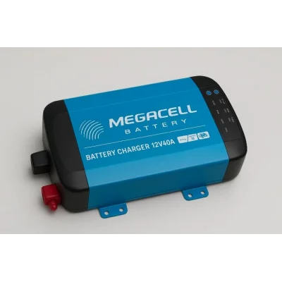 Megacell 12V 40A Akıllı Şebeke Şarj Cihazı - LiFePO4 Uyumlu