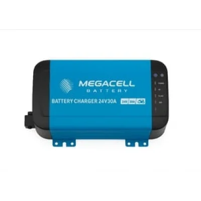 Megacell 24V 30A Akıllı Şebeke Şarj Cihazı - LiFePO4 Uyumlu
