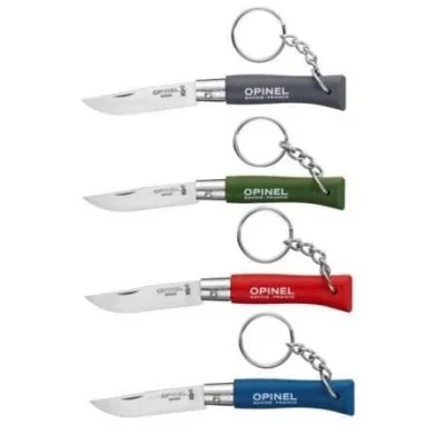 Opinel Inox Renkli Anahtarlıklı 4 No Çakı (12li̇)